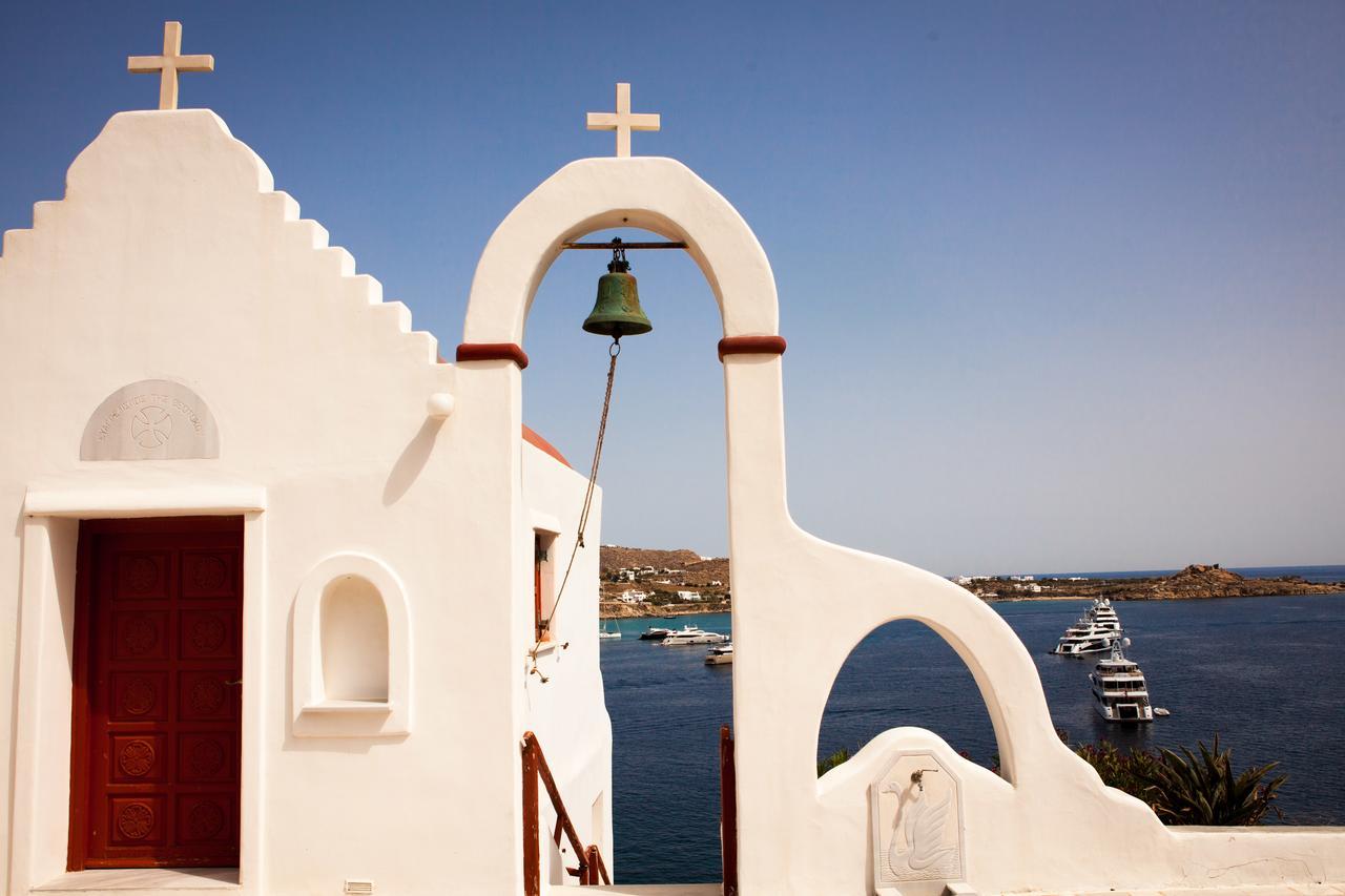 プサロウ Mykonos Azureアパートホテル エクステリア 写真